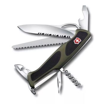 VICTORINOX RangerGrip 綠黑防滑12用瑞士刀* 0.9663.MWC4