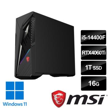 msi微星 Infinite S3 14NUB5-1651TW電競桌機(i5-14400F/16G/1T SSD/RTX4060Ti-16G/W11)