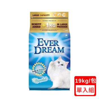 EVER DREAM韓國藍貓速凝結貓砂-純淨無香配方(藍標) 19kg (ED0019)