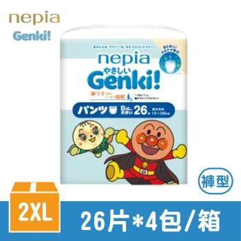 【王子 nepia 】麵包超人褲型紙尿褲 XXL(26片x4包)日本境內版