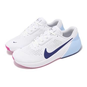 Nike 訓練鞋 Air Zoom TR 1 男鞋 白 藍 麂皮 緩衝 氣墊 穩定 多功能 運動鞋 DX9016-102