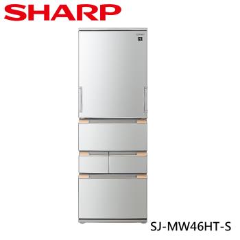 夏普SHARP 457公升 自動除菌離子左右開任意門冰箱 SJ-MW46HT-S(星鑽銀)