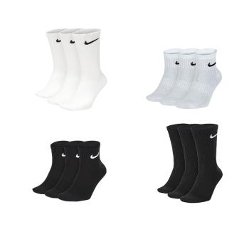 Nike U Everyday Ltwt Crew 3PR 黑色 白色 三入組 運動 休閒 中筒襪 (多款選)