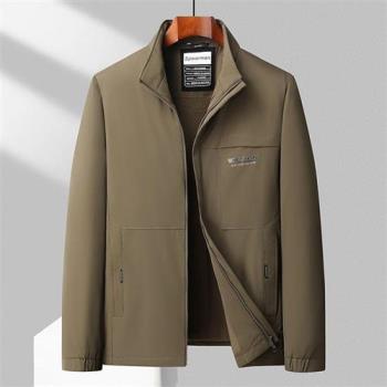 【米蘭精品】加絨外套休閒夾克-加厚保暖純色立領男外套3色74gr33