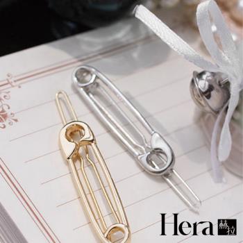 【Hera 赫拉】日韓頭飾一字夾 迴紋針造型邊夾