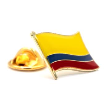 【A-ONE】Colombia 哥倫比亞國旗配飾 精美 國徽徽章 紀念飾品 國旗胸章 辨識 國徽別針