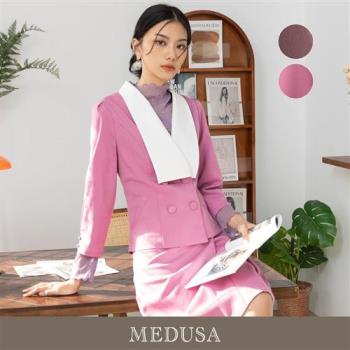 現貨【MEDUSA 曼度莎】大白領排釦套裝外套 - 2色（M-XL）｜女西裝外套 女外套