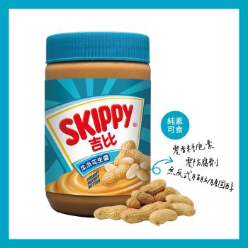 【SKIPPY 吉比】柔滑花生醬(510g)x1+顆粒花生醬(510g)x1