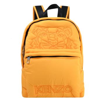 KENZO 5SF300 品牌電繡虎頭尼龍休閒大款後背包.亮黃
