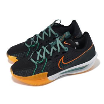 Nike 籃球鞋 G.T. Cut 3 EP Swoosh Squad 男鞋 黑 綠 橘 穩定 DV2918-001