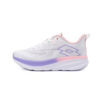LOTTO 超速跑寬楦輕量避震跑鞋 白紫 LT5397 女鞋 鞋全家福