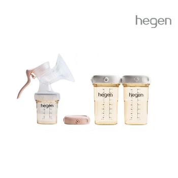 【hegen】 手動擠乳萬用組 - (手動擠奶器+萬用瓶240ml (雙瓶組))