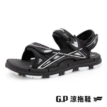G.P 兒童休閒磁扣兩用涼拖鞋G9523B-黑色(SIZE:31-35 共三色) GP