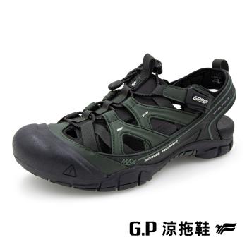 G.P 男款戶外越野護趾鞋G9595M-軍綠色(SIZE:39-44 共三色) GP