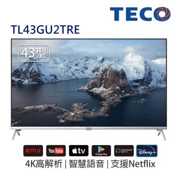送國際牌掛燙機-(無安裝)東元 43吋真4K GoogleTV液晶顯示器 TL43GU2TRE