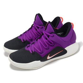 Nike 籃球鞋 Hyperdunk X Low EP 男鞋 紫 黑 氣墊 低筒 透氣 Zoom 運動鞋 AR0465-500