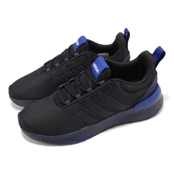 adidas 慢跑鞋 Racer TR21 男鞋 黑 藍 透氣 緩衝 環保材質 運動鞋 愛迪達 HP2726