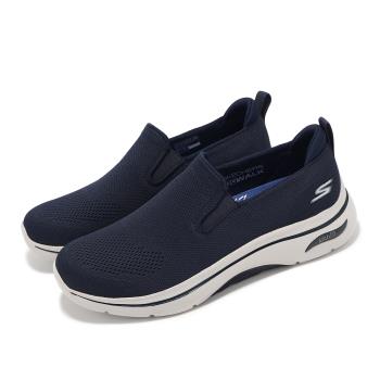 Skechers 休閒鞋 Go Walk Arch Fit 2.0-Melodious 1 男鞋 藍 灰 緩衝 健走鞋 216518NVY