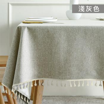 【寢室安居】餐飲級100%防水防油桌巾-140X180cm-淺灰色