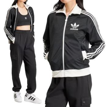 Adidas Beckenbauer Tt 女款 黑白色 拉鍊 羅紋領 運動 休閒 外套 IR6089
