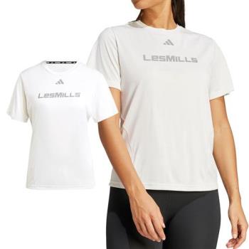 Adidas Les Mills 女款 白色 吸濕 排汗 速乾 短T 運動 健身 愛迪達 短袖 IS2362
