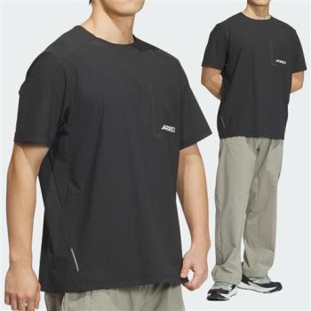 Adidas Natgeo Tch Ss T 男款 黑色 寬鬆版 圓領 落肩 反光細節 運動 休閒 短袖 IS9520