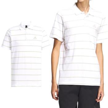 Adidas Fi Stripe Polo 男款 白色 翻領 條紋 Polo衫 上衣 短袖 IT3922