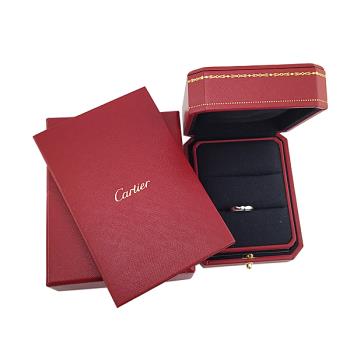 九五成新展示品！Cartier PT950鉑金-鑲單顆鑽 C DE CARTIER 女用戒47號