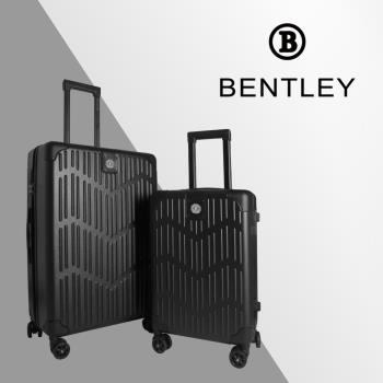 【BENTLEY】26吋+20吋 PC+ABS 輕量家徽行李箱 二件組-暗夜黑
