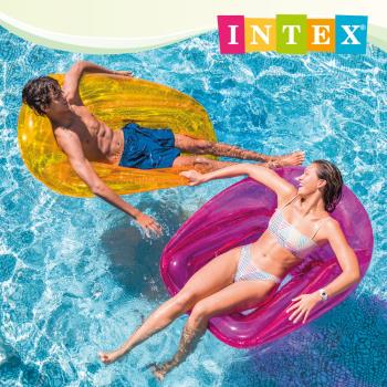 INTEX 時尚充氣水上躺椅 適用12歲+ 3色可選(56802)