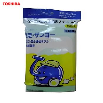 TOSHIBA 東芝 東芝、三洋、NEC、富士通 吸塵器紙袋(兩入組)(一包5個吸塵紙袋)適用:VC-D400.500 W-0326 -