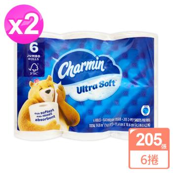 Charmin超柔軟捲筒衛生紙(205張x6捲) x2袋