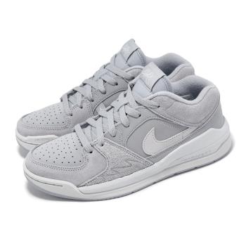 Nike 休閒鞋 Jordan Stadium 90 GS 大童 女鞋 灰 白 麂皮 復古 HF6014-002