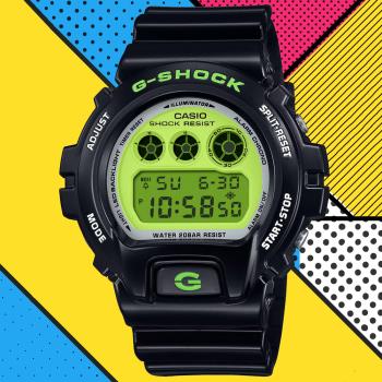 CASIO G-SHOCK  經典復刻 鮮豔色彩電子腕錶 DW-6900RCS-1