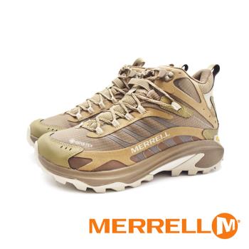 MERRELL(男)MOAB SPEED 2 MID GORE-TEX防水輕量登山戶外高筒鞋 男鞋-卡其