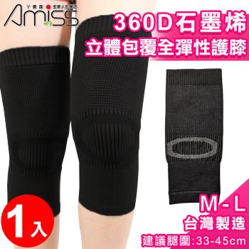 Amiss 360D石墨烯立體包覆全彈性護膝(1601-6)