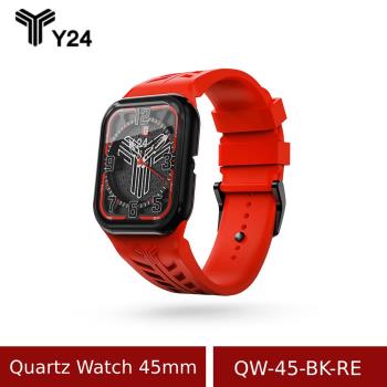 【Y24】 Quartz Watch 45mm 石英錶芯手錶 QW-45-BK-RE 紅/黑 (不含錶殼)