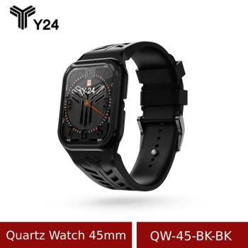 【Y24】 Quartz Watch 45mm 石英錶芯手錶 QW-45-BK-BK 黑/黑 (不含錶殼)