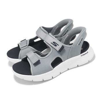 Skechers 涼鞋 Go Walk Flex Sandal-Easy Entry Slip-Ins 男鞋 灰藍 避震 涼拖鞋 229210GYNV