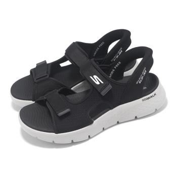 Skechers 涼鞋 Go Walk Flex Sandal-Easy Entry Slip-Ins 男鞋 黑灰 避震 涼拖鞋 229210BKGY