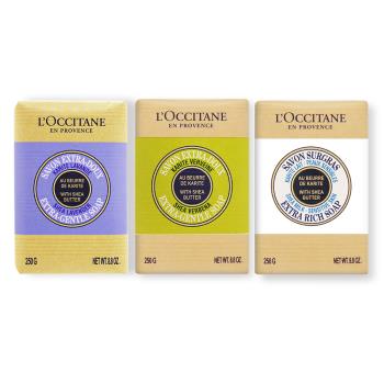 LOCCITANE 歐舒丹 香皂(250g)X2-馬鞭草/乳油木牛奶/薰衣草-多組任選