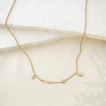 【Wanderlust+Co】Flow Gold 4墜金項鍊