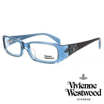 【Vivienne Westwood】潮流透明方框光學眼鏡(透藍 VW19904)