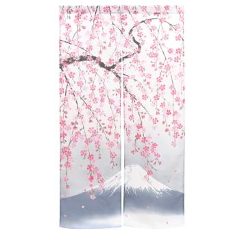 日本【コスモ】長門簾《雙面富士山春天櫻花》中國製