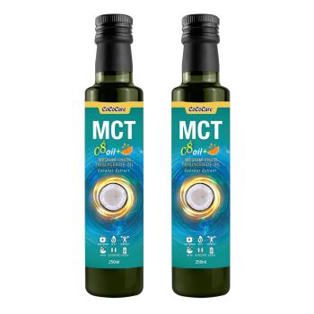【CoCoCare】中鏈MCT油 Super C8/250ml二入組_柑橘風味 (100%源自椰子油/原裝進口)