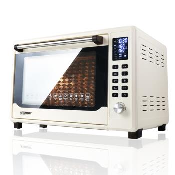 山崎42L不鏽鋼微電腦控溫全能電烤箱/白色 SK-4685MY (贈 鋁合金翅膀烤盤)
