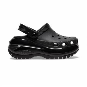 Crocs Mega Crush Clog 男女鞋 黑色 經典光輪 厚底 洞洞鞋 涼拖鞋 207988001