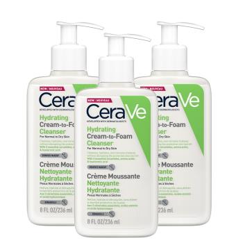 CeraVe適樂膚 溫和洗卸泡沫潔膚乳236ml(3入組)