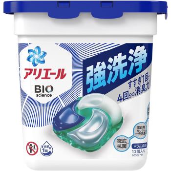 日本境內版【日本P&amp;G】Ariel 碳酸機能洗衣球-6盒裝/箱(11/12入)