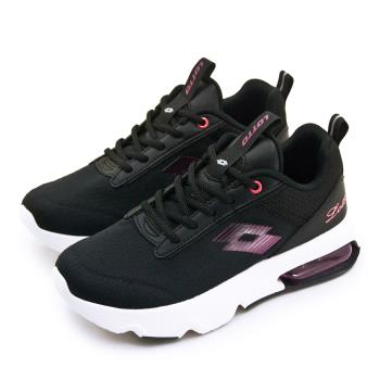 【LOTTO】女 緩震氣墊慢跑鞋 ARIA LITE系列 黑紫 9060